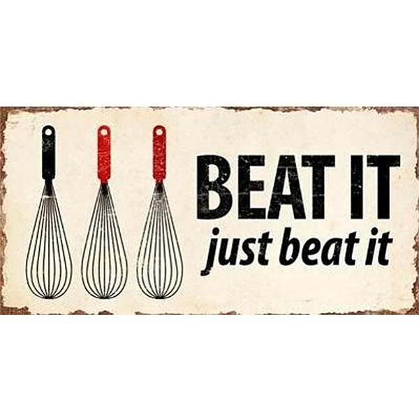 Magnet/Kylskåpsmagnet Beat it just beat it