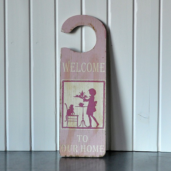 Door Sign - Welcome to our home