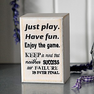 Liten tavla Just play