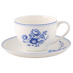 Kaffekopp/Fat Blue Rose