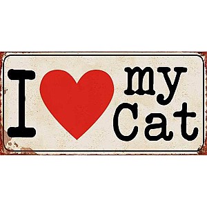 Magnet Ich liebe meine Katze