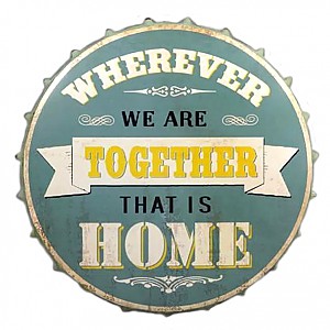 Plåtskylt Kapsyl Wherever 