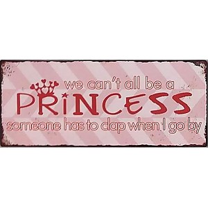 Plåtskylt Princess