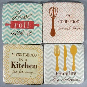 Glasunderlägg Just roll with it