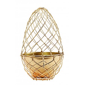 Ägg i nät med kruka 