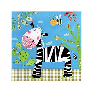 Servetter glad Zebra