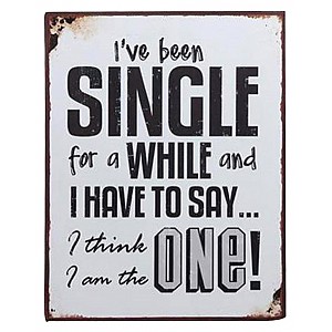 Plåtskylt The one