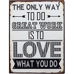 Plåtskylt Great work