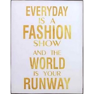 Plåtskylt Fashion show
