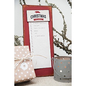 Metallskylt Christmas wishes