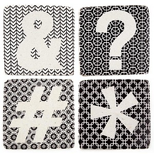 Glasunderlägg & ? # *