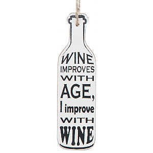 Vinflaska Tag Wine improves with age