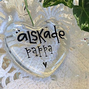 Glashjärta Älskade Pappa