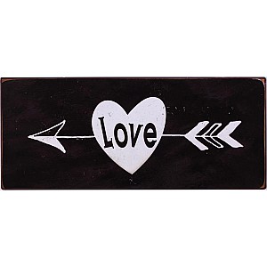 Plåtskylt Love