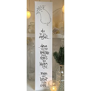 Canvastavla Du är en ängel
