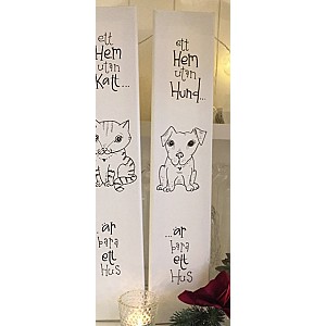 Canvastavla Ett hem utan hund