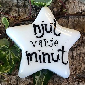 Porslinsstjärna Njut varje minut