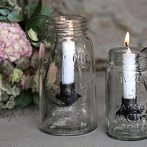 Ljushållare Fransk glasburk