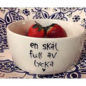 Skål En skål full av lycka