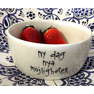 Skål Ny dag nya möjligheter