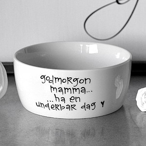 Skål Godmorgon Mamma
