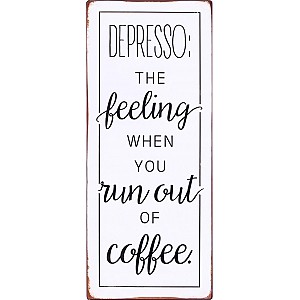Plåtskylt Depresso