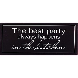 Plåtskylt The best party