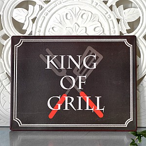 Blechschild King of Grill