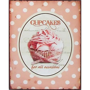 Plåtskylt Cupcakes for all occasions