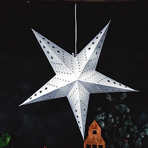 Majas Christmas Star Crochet 5 Punkte - Weiß