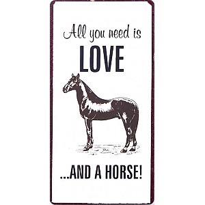Magnet/Kylskåpsmagnet All you need is love and a horse