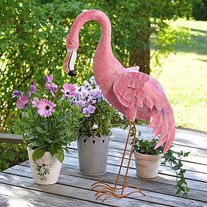 Flamingo i plåt
