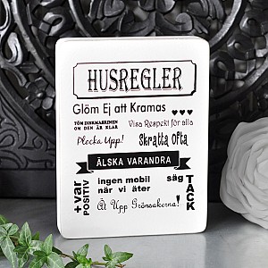 Stående Tavla Husregler