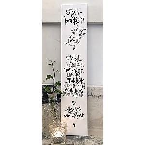 Canvastavla Stenbocken