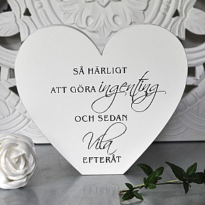 Hjärta Så härligt att göra ingenting