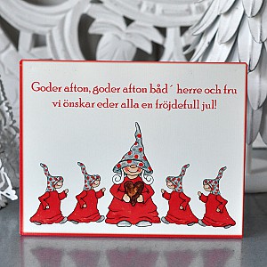 Plåtskylt Goder afton