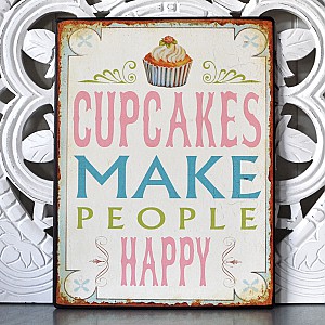 Plåtskylt Cupcakes