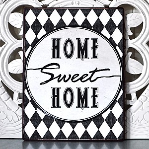Plåtskylt Home Sweet Home
