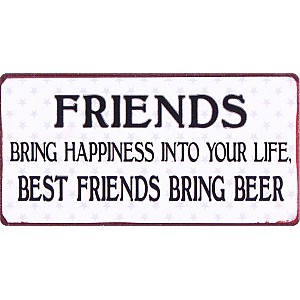 Magnet/Kylskåpsmagnet Best friends bring beer