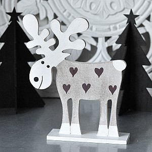 Stående Älg i trä