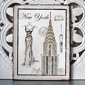 Plåtskylt New York