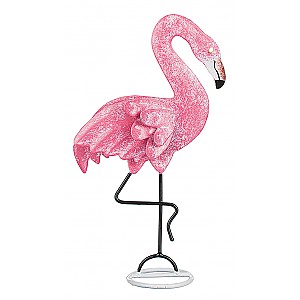 Flamingo i plåt Rosa - Vänd åt höger
