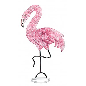 Flamingo i plåt Rosa - Vänd åt vänster
