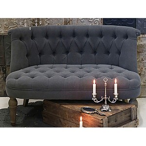 French Sofa in linen fabric - Antique Grey