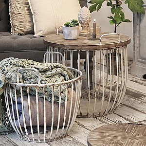 Soffbord med trälock