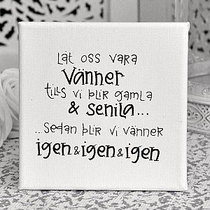 Canvastavla Nya vänner