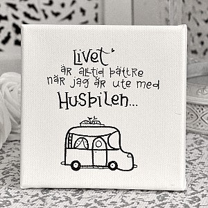 Canvastavla Husbilen