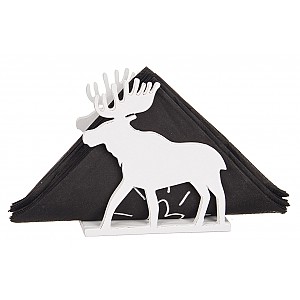 Servettställ i trä Älg