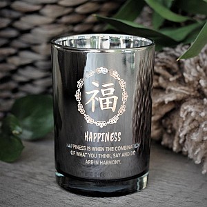 Majas Kerzenhalter Symbole Glück - Silber