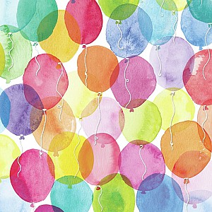 Servetter Aquarell Balloons